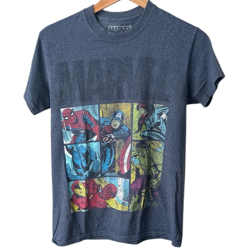 MARVEL Men's Blue Graphic T-Shirt | Small